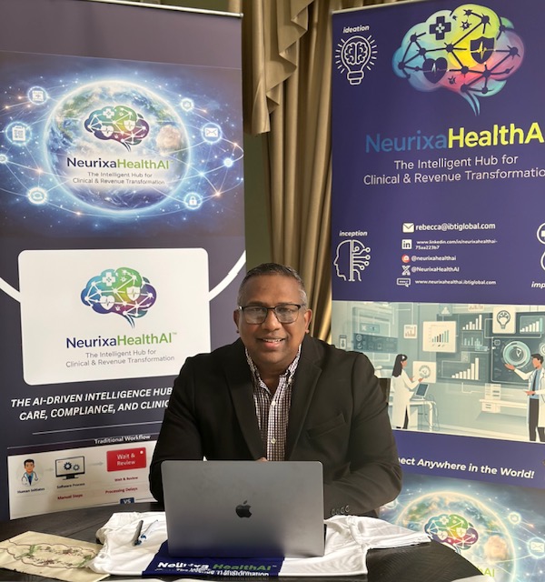 Raj P. — Chief Enterprise Architect & Co-founder, NeurixaHealthAI™ presenting The Intelligent Hub for Clinical, Care, Ops & Revenue Transformation AI Platform